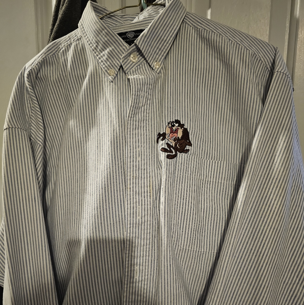 Mens long sleeve casual shirt - Tasmanian Devil